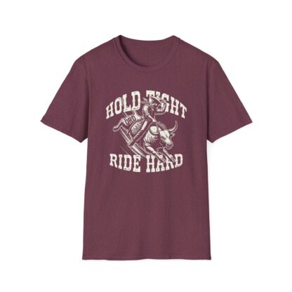 'Hold Tight Ride Hard' QRD Cowboy Graphic Tee - Image 29