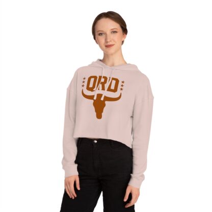 Women’s Cropped Hooded Sweatshirt - QRD Bull - Image 9