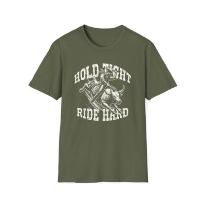 'Hold Tight Ride Hard' QRD Cowboy Graphic Tee - Image 9