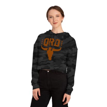 Women’s Cropped Hooded Sweatshirt - QRD Bull - Image 12