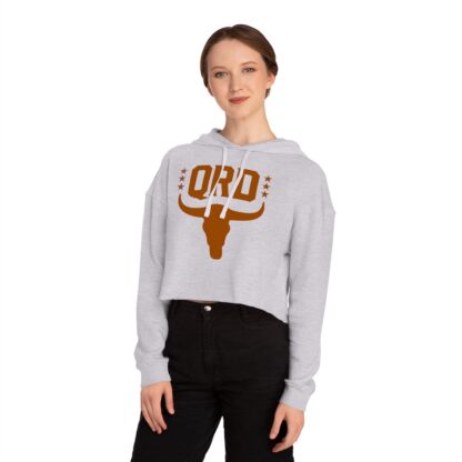 Women’s Cropped Hooded Sweatshirt - QRD Bull - Image 15