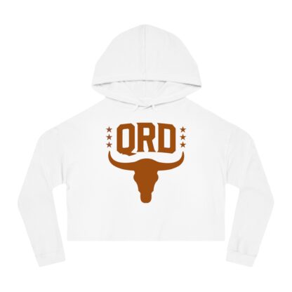 Women’s Cropped Hooded Sweatshirt - QRD Bull - Image 4