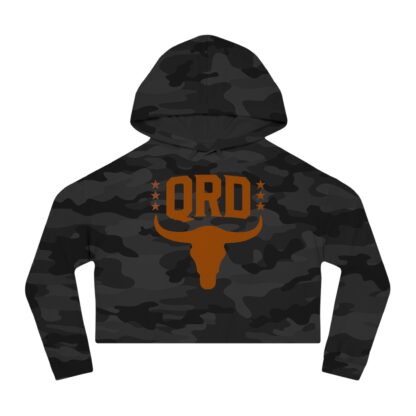 Women’s Cropped Hooded Sweatshirt - QRD Bull - Image 10