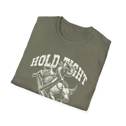 'Hold Tight Ride Hard' QRD Cowboy Graphic Tee - Image 8